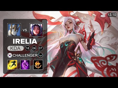 Irelking Irelia vs Galio Top - KR Challenger - Patch 13.10 Season 13