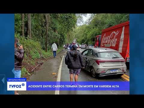 Acidente entre carros termina em morte em Vargem Alta