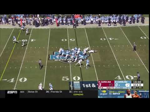 2019 USC vs UNC - DJ Wonnum Tackle for Loss