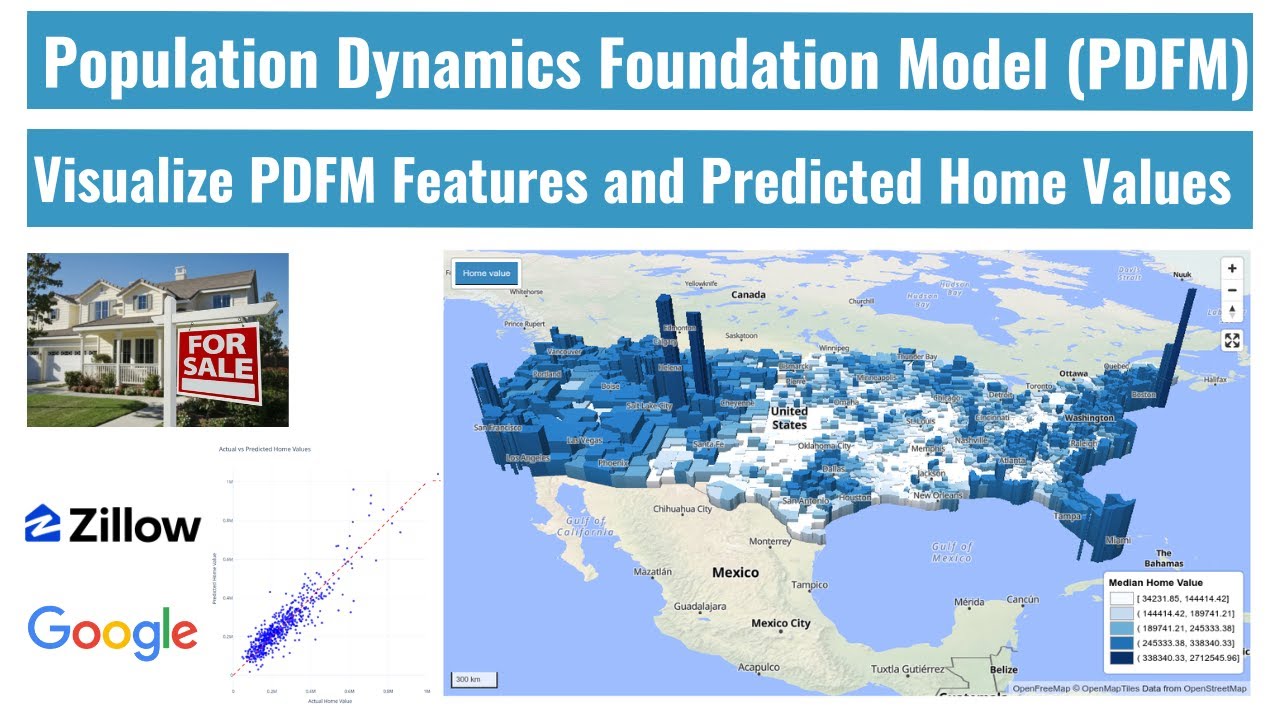 GeoAI Tutorial 02 | Visualize PDFM Features and Predicted Home Values in 3D