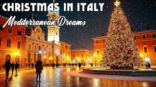 🎄Christmas in Italy 🇮🇹 🎄 🎶 Italian Music 🎶 2+ Hours Scenic Amalfi Coast &amp; Lake Como Relaxation 4K