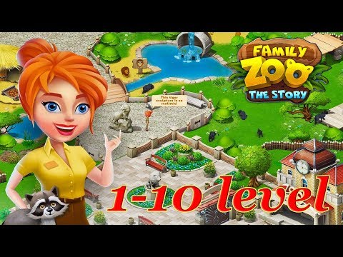 Family Zoo: The Story levels 1 - 10  [ Game similar to Gardenscapes ] and Game Story