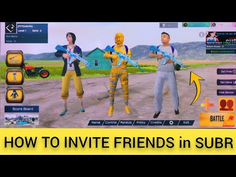 How ToPlay SUBR With Friends | Survival Unknown Battle Royale #subr #new #update