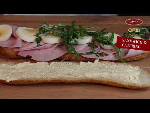 Seppls Backkunst Catering Sandwich Ideen Brotzeit München Schinken Ei Rucola