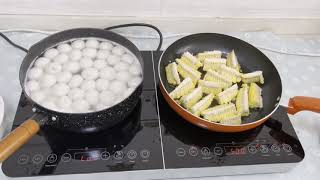 Aobosi Induktionskochplatte, doppel Induktionskochfeld, Kochfeld tragbar,3500Watt