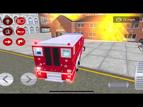 Real Fire Truck Driving Simulator 2022-Pro Fireman's Daily Job-Android/Ios Gameplay #13