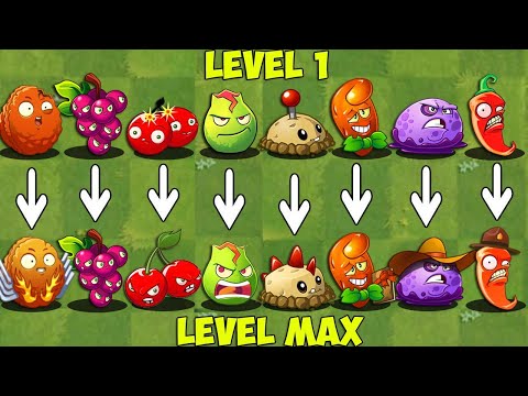 PvZ 2 Discovery - All Bomb Plants Level 1 VS Max Level