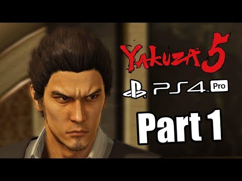 Yakuza 5 Remaster - English Walkthrough Part 1 PS4 PRO Gameplay [No Commentary]