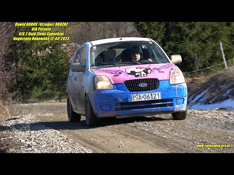 Dawid ROGUS /Grzegorz DROŻDŻ- KIA Picanto- KJS 2 Rajd Ziemi Sanockiej Nagórzany Bukowsko 12-03-2023