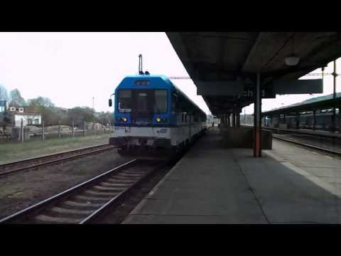 Odjezd vlaku R 1195 (ČD 843.014 "Koťátko II") - Most, 23. 4. 2013