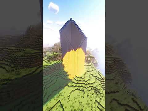 EPIC Minecraft Cubblestone Tower Build! 😍🔥 #shorts