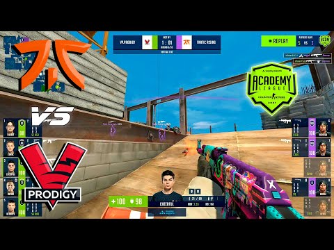 CRAZY GAME! Fnatic Rising vs. VP.Prodigy - WePlay Academy | HIGHLIGHTS CSGO