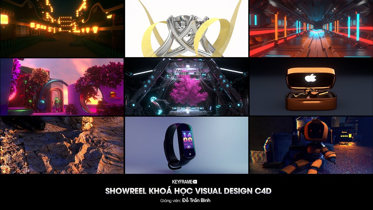 Khóa học Visual Design C4D - Keyframe