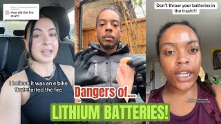 DANGERS OF LITHIUM BATTERIES!!!!