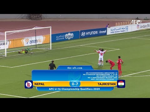 AFC U16 Qualifiers 2020 Group A : NEPAL 0-7 TAJIKISTAN