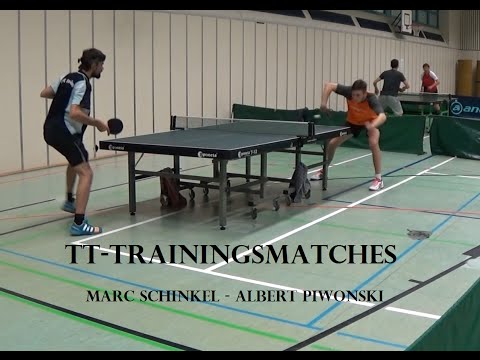 TT-Trainingsmatch: Albert Piwonski - Marc Schinkel (Oktober 2015)