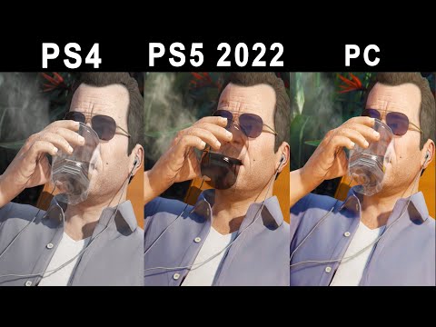GTA 5 PS4 Vs PS5 Vs PC Remastered Enhanced Graphics Comparison Story Part 5 2014 VS 2022