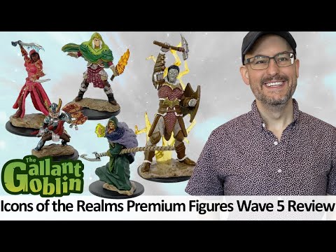 Icons of the Realms Premium Figures (Wave 5) Review - WizKids D&D Prepainted Minis