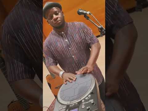 Giovanni Kiyingi running some African vibes on a Roland Hand Sonic