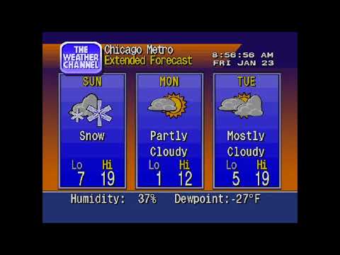 WeatherStar 4000 Emulator - Local Forecast for Chicago IL - January 23, 2026