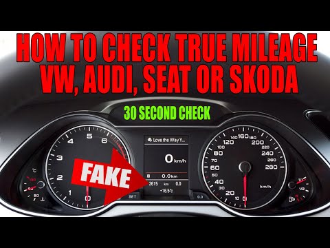 How To Check TRUE Mileage of VW Audi Seat Skoda Cars (30 Second Check)