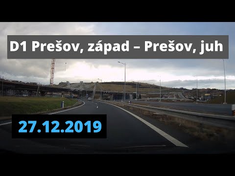 🇸🇰 Diaľnica D1 Prešov, západ Prešov, juh 27.12.2019
