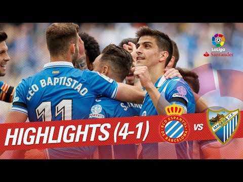 Resumen de RCD Espanyol vs Málaga CF (4-1)