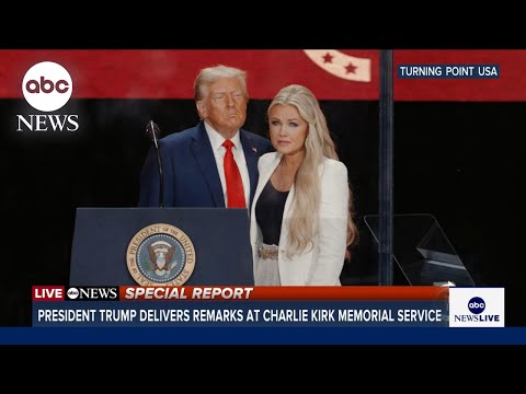 FULL SPEECH: President Trump speaks at Charlie Kirk memorial service