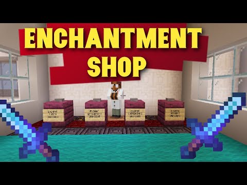 How to Make a Minecraft Enchantments Shop with Command Blocks | Bedrock Edition