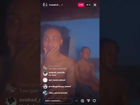 Ymo G Studio session with Trxpskull | New hit Song 🔥(IG Live)