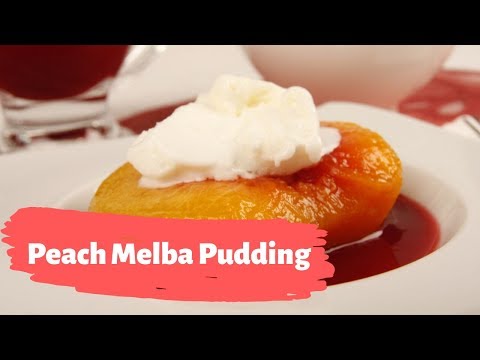 Peach Melba Pudding Recipe - Traditional Turkish Recipes