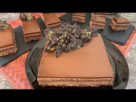 ودعي باتيسري من اليوم 👋حلوى راقية لذة وطراوة وقرمشة ولا أروع/entremet chocolat