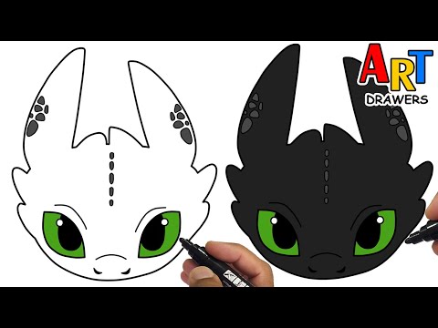 How To Draw Toothless | How To Train Your Dragon - Art Drawers