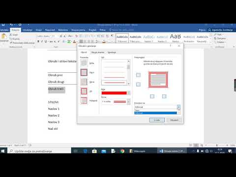 Microsoft Word   Obrubi stilovi i sadržaj dokumenta