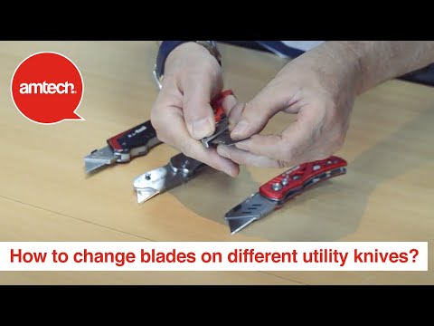 How To Change Blades On Different Utility Knives #diyhacks