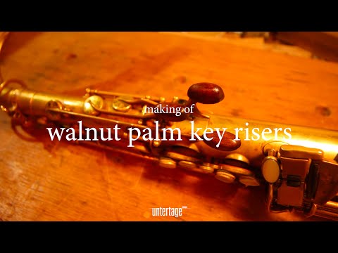 Palm Key Risers for Saxophone Walnut Wood ASMR