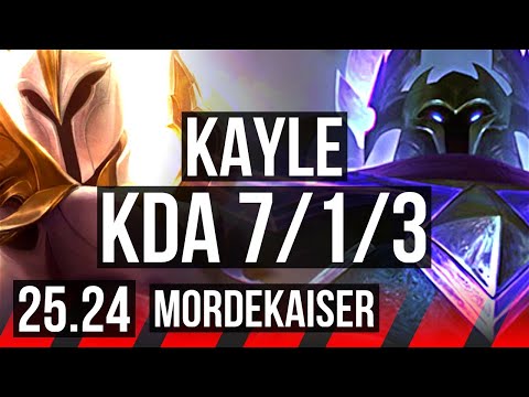 KAYLE vs MORDEKAISER (TOP) | 7/1/3 | KR Master | 25.24