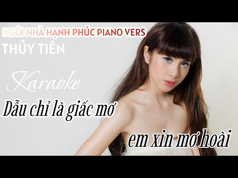 KARAOKE - Ngôi Nhà Hạnh Phúc (Piano Version) | Thủy Tiên | Minh Quân Official