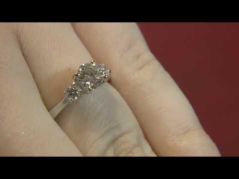 TR1007 Trilogy Diamond Engagement Ring, Dublin.