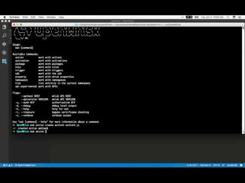 Working with OpenWhisk - Part 1 - Getting Started