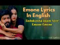 Emone Song Lyrics English Deepthi Sunaina Vishal Vijay Bulganin Emone View Trend Lyrics