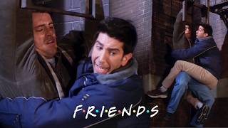 Ross Uses Joey’s Body as a Ladder to Escape | Friends