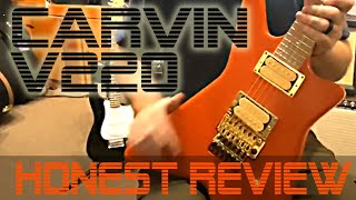 Video thumbnail for Honest Review - Carvin V220 - Monsterous Made in USA Shredding Guitar by Ramona Music Center