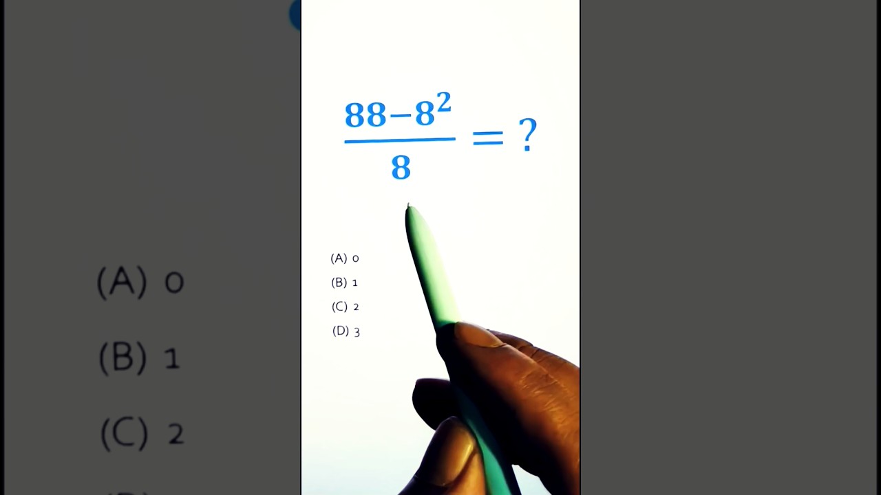 Nice Exponent Math Problem with 8 #shorts #maths