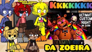 FNAF react FIVE NIGHTS AT FREDDY'S DA ZOEIRA 😂❤️ MEMES DE FANF