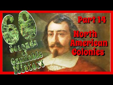 60 Seconds of Cannabis History: Part 14 - The North American Colonies