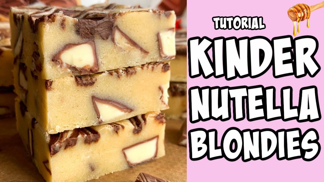 Kinder and Nutella Blondies by Fitwaffle Kitchen β recipe photo