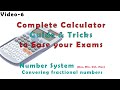 Number Systems Conversion Using Calculator Fraction Numbers Also