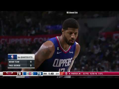 Paul George 25 pts 7 ast vs Miami Heat | 2023-01-02