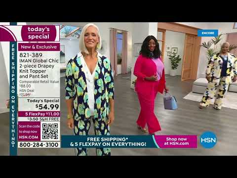 HSN | IMAN Global Chic Fashions 04.01.2023 - 06 AM